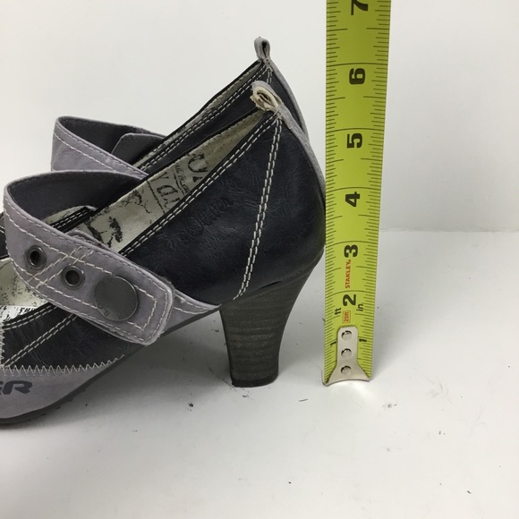 S.Oliver Leather Velcro Pumps Shoes - Picture 7 of 16